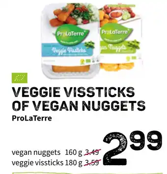 Ekoplaza Veggie vissticks of vegan nuggets aanbieding