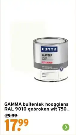 GAMMA GAMMA buitenlak hoogglans aanbieding