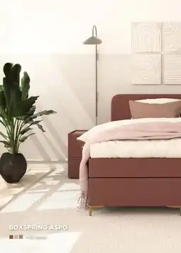TotaalBED BOXSPRING ASPO aanbieding