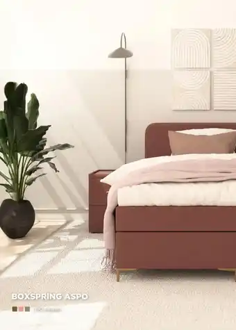 TotaalBED BOXSPRING ASPO aanbieding