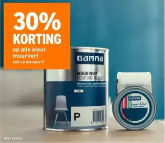 GAMMA Op alle kleur muurverf aanbieding