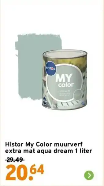 GAMMA Histor My Color muurverf extra mat aqua dream aanbieding