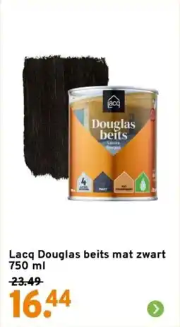 GAMMA Lacq Douglas beits mat zwart aanbieding