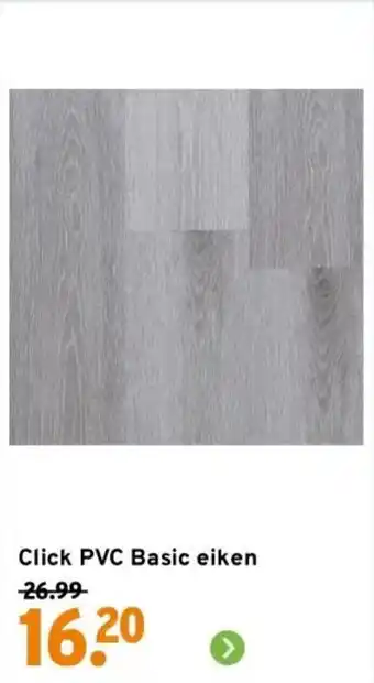 GAMMA Click PVC Basic eiken aanbieding