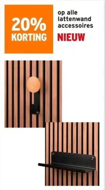 GAMMA op alle lattenwand accessoires aanbieding