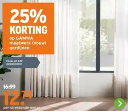 GAMMA Op GAMMA maatwerk gordijnen aanbieding