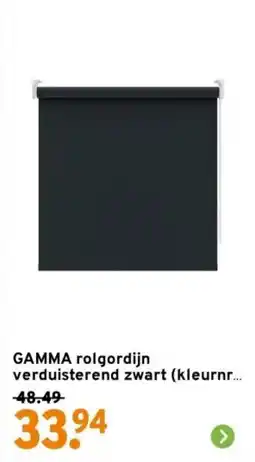 GAMMA GAMMA rolgordijn verduisterend zwart aanbieding