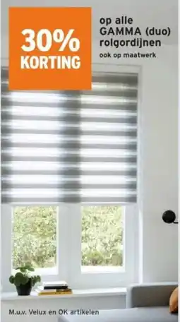 GAMMA Op alle gamma rolgordijnen aanbieding