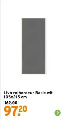 GAMMA Livn rolhordeur Basic wit aanbieding