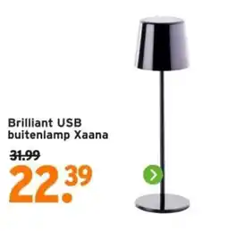 GAMMA Brilliant USB buitenlamp Xaana aanbieding