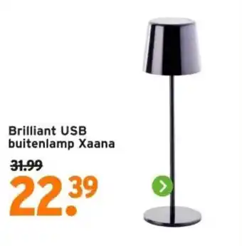 GAMMA Brilliant USB buitenlamp Xaana aanbieding