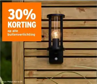 GAMMA Op alle buitenverlichting aanbieding