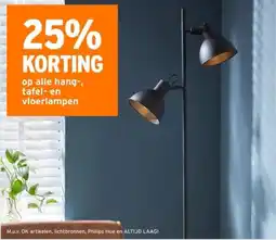 GAMMA Op alle hang, tafel en vloerlampen aanbieding