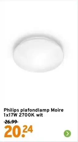 GAMMA Philips plafondlamp Moire aanbieding
