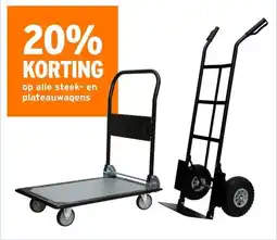 GAMMA Op alle steek en plateauwagens aanbieding