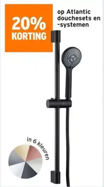 GAMMA Op atlantic douchesets en systemen aanbieding