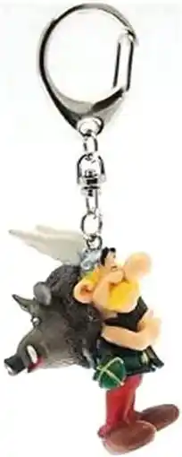 Amazon Plastoy SAS 60428 - Asterix met wild zwijn - sleutelhanger, zwart aanbieding