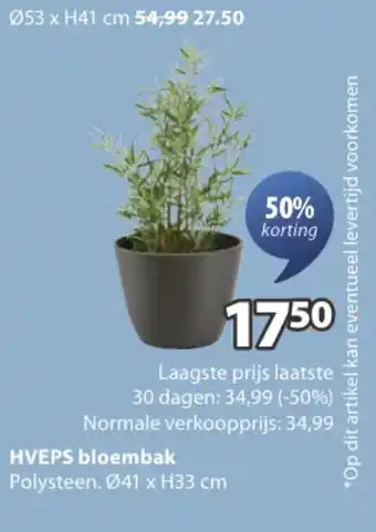 Jysk HVEPS bloembak aanbieding
