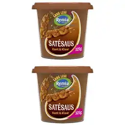 Albert Heijn Remia Satesaus kant & klaar 2-pack aanbieding