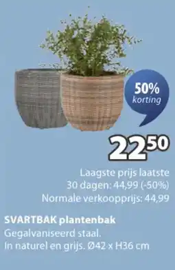 Jysk SVARTBAK plantenbak aanbieding