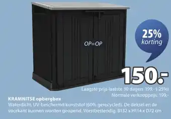 Jysk Kramnitse opbergbox aanbieding