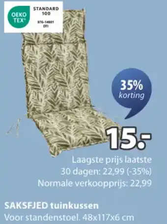 Jysk Saksfjed tuinkussen aanbieding