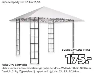 Jysk Faaborg partytent aanbieding