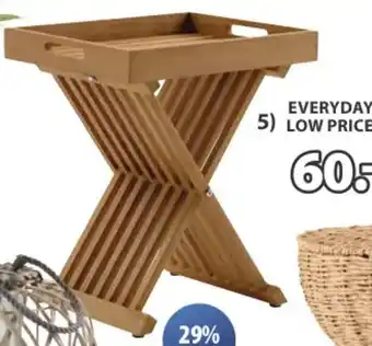 Jysk Gassum tafel m, dienblad aanbieding