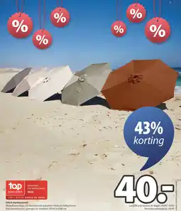 Jysk Halk marktparasol aanbieding