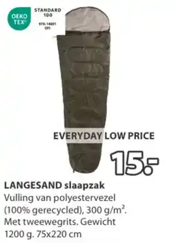 Jysk Langesand slaapzak aanbieding