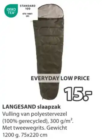 Jysk Langesand slaapzak aanbieding