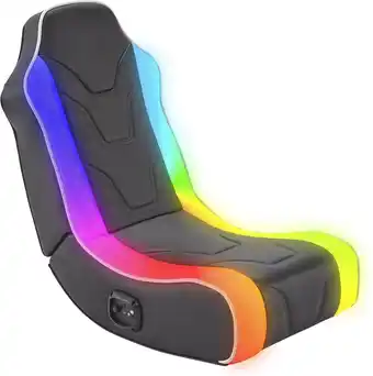 Bol.com X Rocker Chimera 2.0 - Compacte Lage Gamestoel - Met Speakers - RGB verlichting - Zwart aanbieding