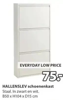 Jysk Hallenslev schoenenkast aanbieding
