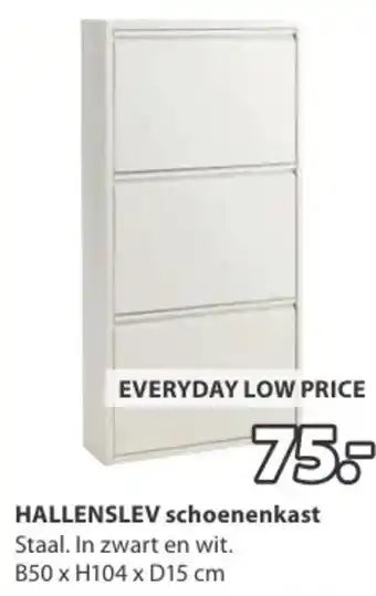 Jysk Hallenslev schoenenkast aanbieding