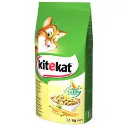 Zooplus 2x12kg Kitekat droogvoer Adult Kip & Groente Kattenvoer aanbieding