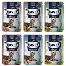 Zooplus Voordeelpakket Happy Cat Pouch Meat in Sauce 48 x 85 g - Mix I aanbieding