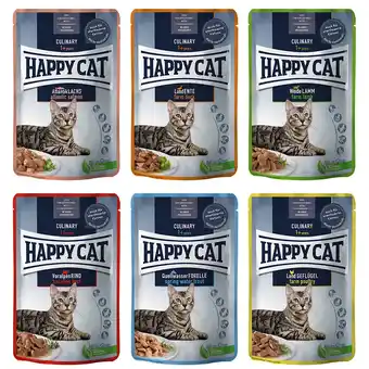 Zooplus Voordeelpakket Happy Cat Pouch Meat in Sauce 48 x 85 g - Mix I aanbieding