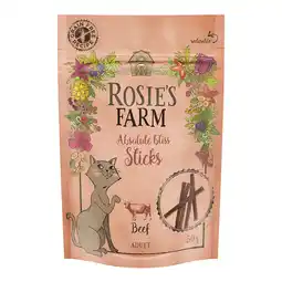 Zooplus 50g Rosie's Farm Snack Sticks Rund Kat aanbieding