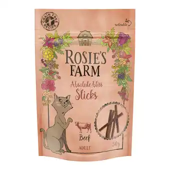 Zooplus 50g Rosie's Farm Snack Sticks Rund Kat aanbieding