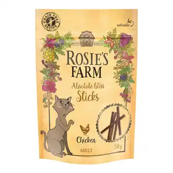 Zooplus 50g Rosie's Farm Snack Sticks Kip Kat aanbieding