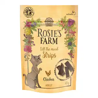 Zooplus 45g Rosie's Farm Snack Stripes Kip Kat aanbieding