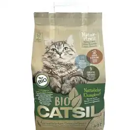 Zooplus Dubbelpak: 2x 8 liter organische kattenbakvulling op basis van granen Catsil aanbieding