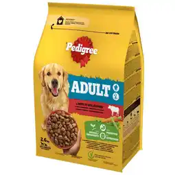 Zooplus 3x 2,6 kg Pedigree Medium Adult met rundvlees droog hondenvoer aanbieding