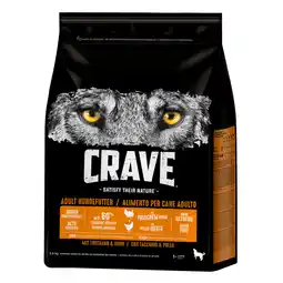 Zooplus 1,8 kg + 1 kg gratis! Crave Dog droogvoer voor honden 2,8 kg aanbieding