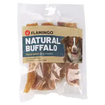 Zooplus DDubbelpak: 2x200g Flamingo natuurlijke snack buffel nek lint hondensnacks aanbieding