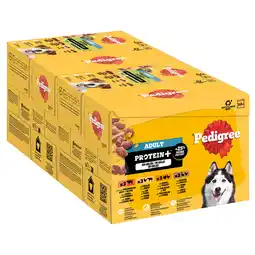 Zooplus 12x85g Pedigree Adult Fresh zakjes Protein Plus in gelei 4 soorten nat hondenvoer aanbieding