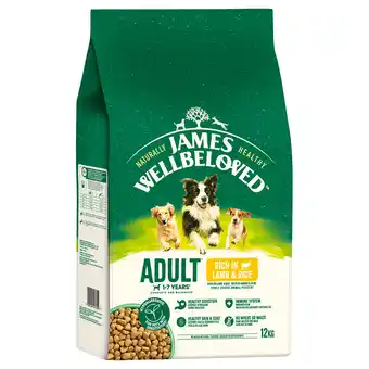Zooplus James Wellbeloved Adult Dog Hypoallergenic Lam & Rijst - 12 kg aanbieding