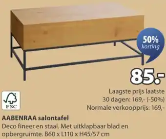 Jysk AABENRAA salontafel aanbieding