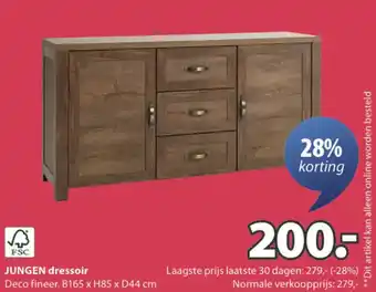 Jysk JUNGEN dressoir aanbieding