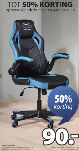 Jysk VOJENS gamestoel aanbieding